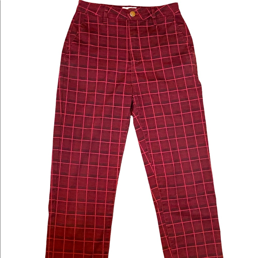 Cranberry Red Highrise RVCA Pants